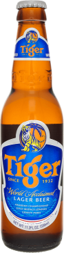 Tiger beer fles van 0,33 liter